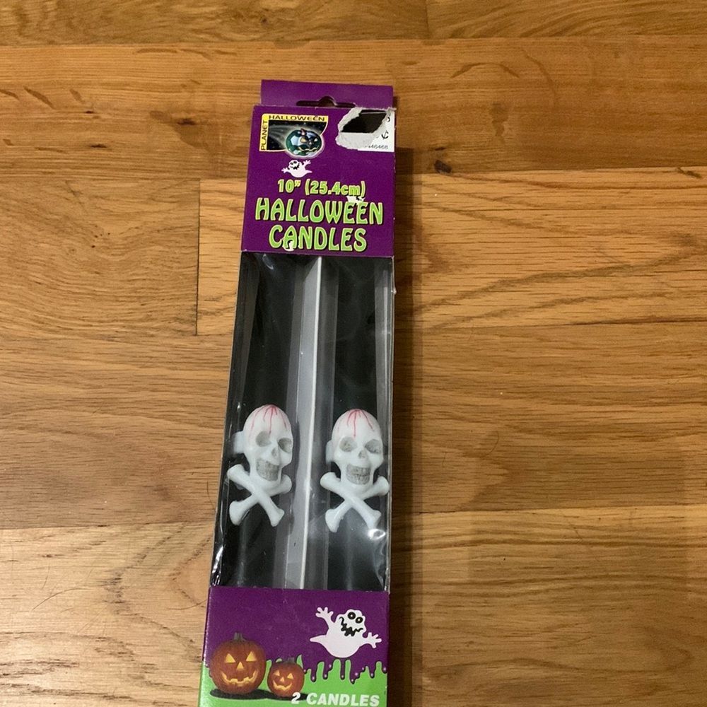 Halloween candles set of 2 10 inch candles